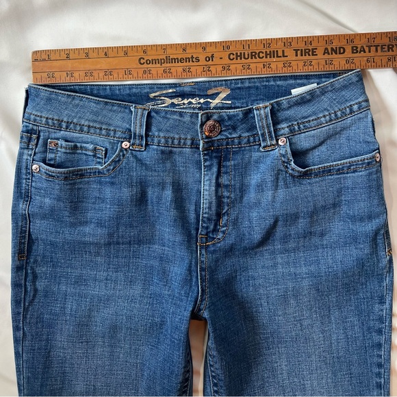 Seven7 Starlette Mid Rise Bootcut Jeans Size 12 - Picture 2 of 8